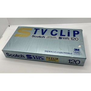 New Sealed Rare Scotch Japan TV‎ Clip Blank Video Cassette Tape VHS 120